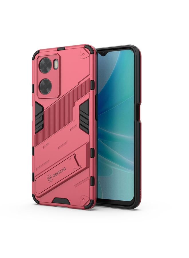 S-TOP Case For OPPO A57 4G Global Punk Armor 2 in 1 PC + TPU Shockproof Phone Case with Invisible Holder - Image 1