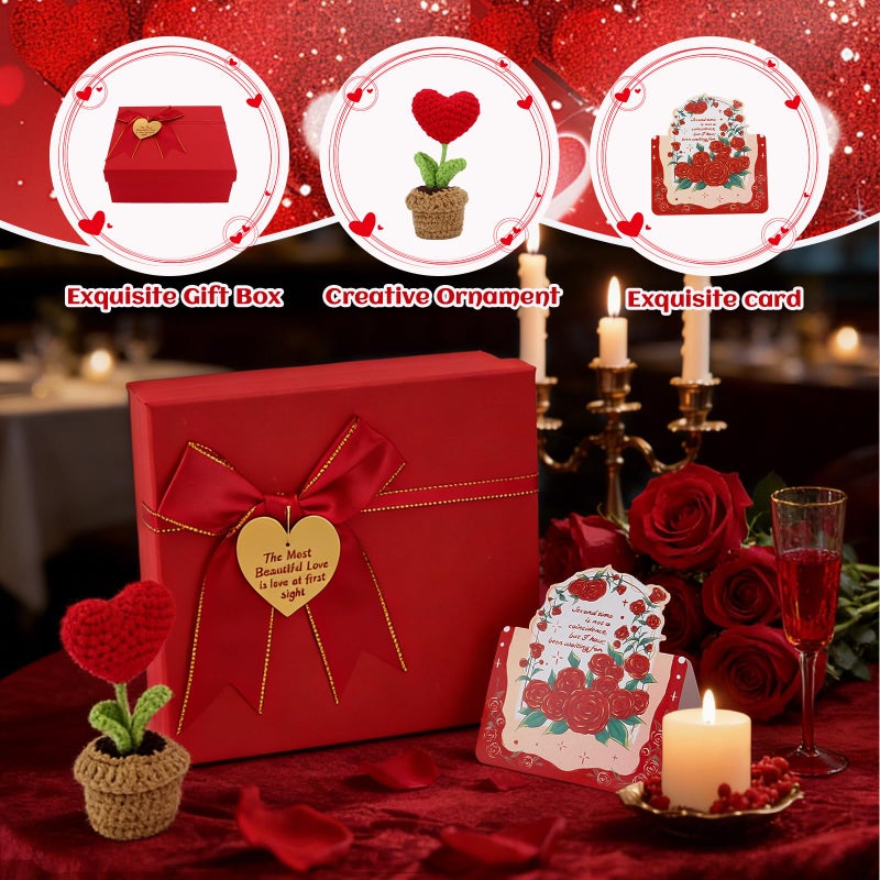 Wxzumg Valentines Day Gifts for Her Basket, Valentines Basket for Women, Valentine's Gift Bulk for Her, Valentine Gift Baskets Unique Present for Wedding Engagement Anniversary Bulk Set for Mom Teacher Wife - Image 5