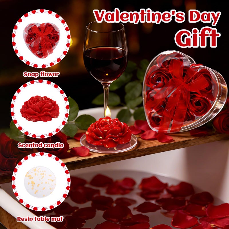 Wxzumg Valentines Day Gifts for Her Basket, Valentines Basket for Women, Valentine's Gift Bulk for Her, Valentine Gift Baskets Unique Present for Wedding Engagement Anniversary Bulk Set for Mom Teacher Wife - Image 4