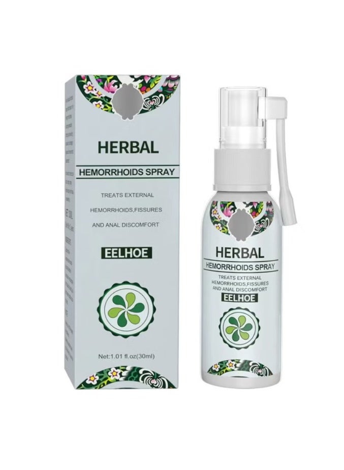EELHOE Natural Herbal Hemorrhoids Spray - External and Internal Hemorrhoids Treatment with 100% Natural Herbal Extracts Formula - Image 1