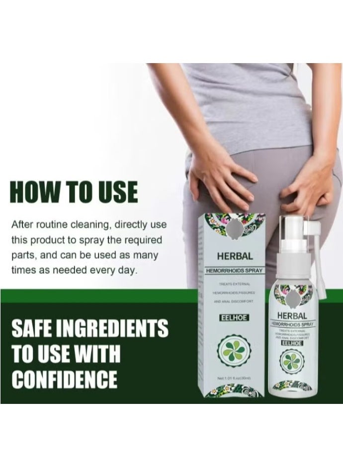 EELHOE Natural Herbal Hemorrhoids Spray - External and Internal Hemorrhoids Treatment with 100% Natural Herbal Extracts Formula - Image 5