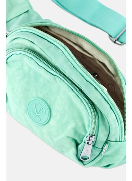 I Love Fashion Women Brand Logo Fanny Bag , Mint Green  - Image 3