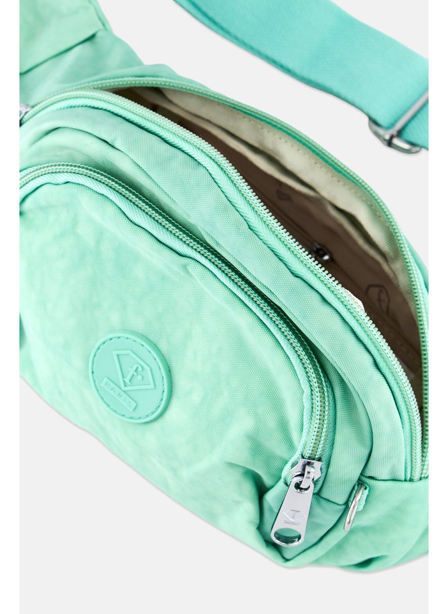 I Love Fashion Women Brand Logo Fanny Bag , Mint Green  - Image 3