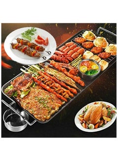 Electric Grill, 1500W Teppanyaki Grill Pan , Non-Stick Hot Plate, 5 Gear Temperature, Easy Clean BBQ Barbecue Grill for Party Camping Festival Cooking XL 67x29.5x8.5cm - pzsku/Z9B37CE53745734948A68Z/45/_/1726847683/8fb99708-776f-44a7-9383-375a58c9dc7f