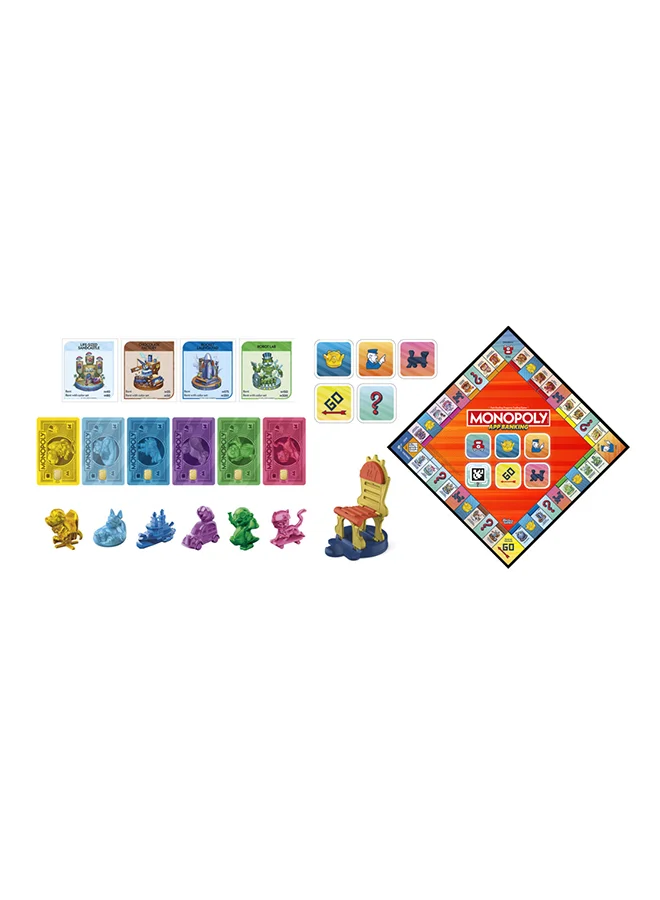 Monopoly App Banking Board Game | App-Enabled Monopoly Game | Links To Smart Devices | Ages 8+ | 2 To 6 Players | 45 Mins. | Family Games For Kids