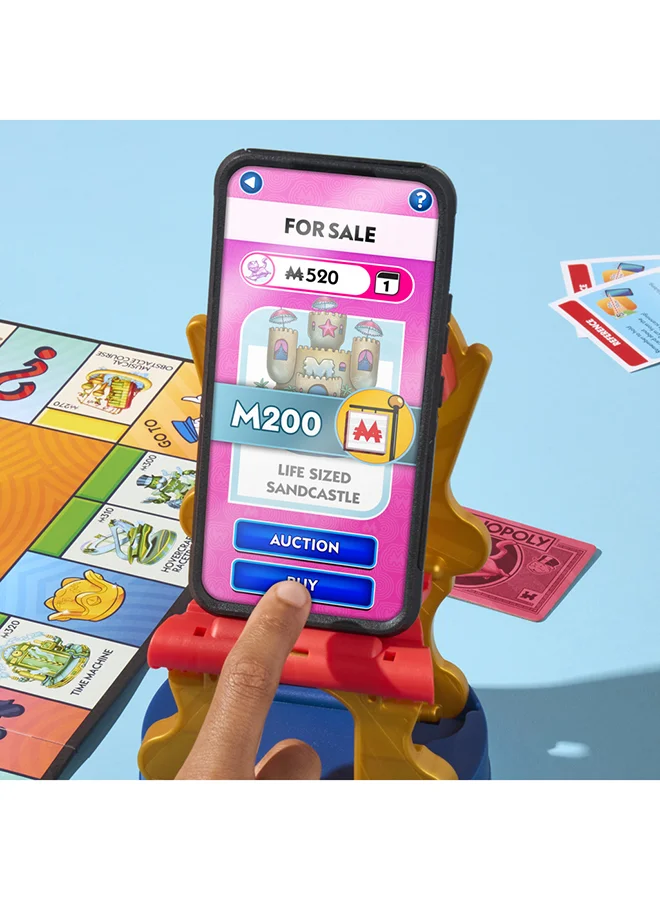 Monopoly App Banking Board Game | App-Enabled Monopoly Game | Links To Smart Devices | Ages 8+ | 2 To 6 Players | 45 Mins. | Family Games For Kids