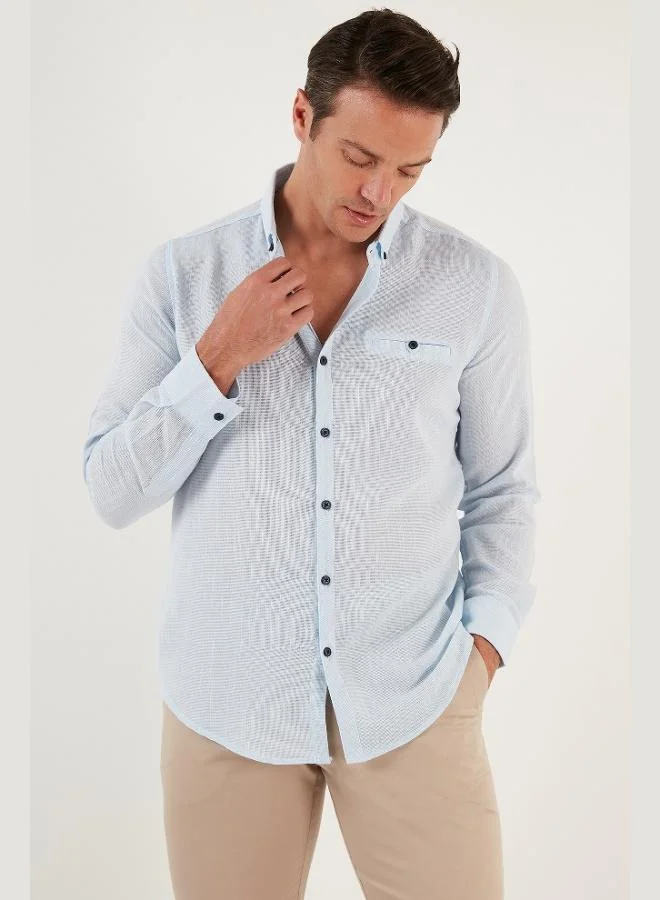 Buratti 100% Cotton Slim Fit Long Sleeve Shirt Men's SHIRT CF21S111498