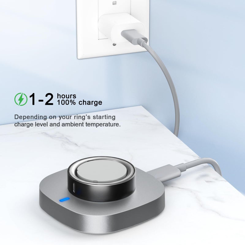 ZOOROO Charger Compatible with Aura-Ring Gen 4 Size 9, Fast Charging Dock with USB-C Cable - Image 4