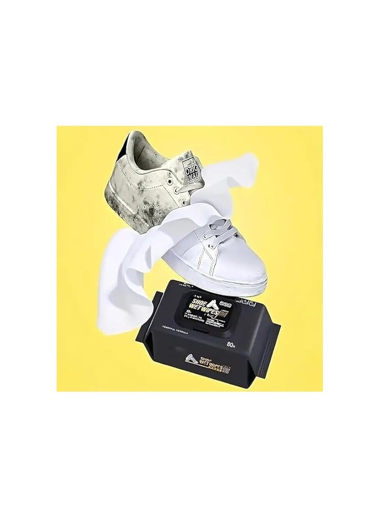 Disposable Shoe Cleaning Wipes for Dirt Removal and Cleaning White Sneakers - 30 Wipes - Image 1