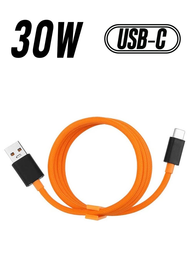 CATANES عبوة واحدة من كابلات الشحن USB من OnePlus 30 Watt Warp باللون البرتقالي - Image 1