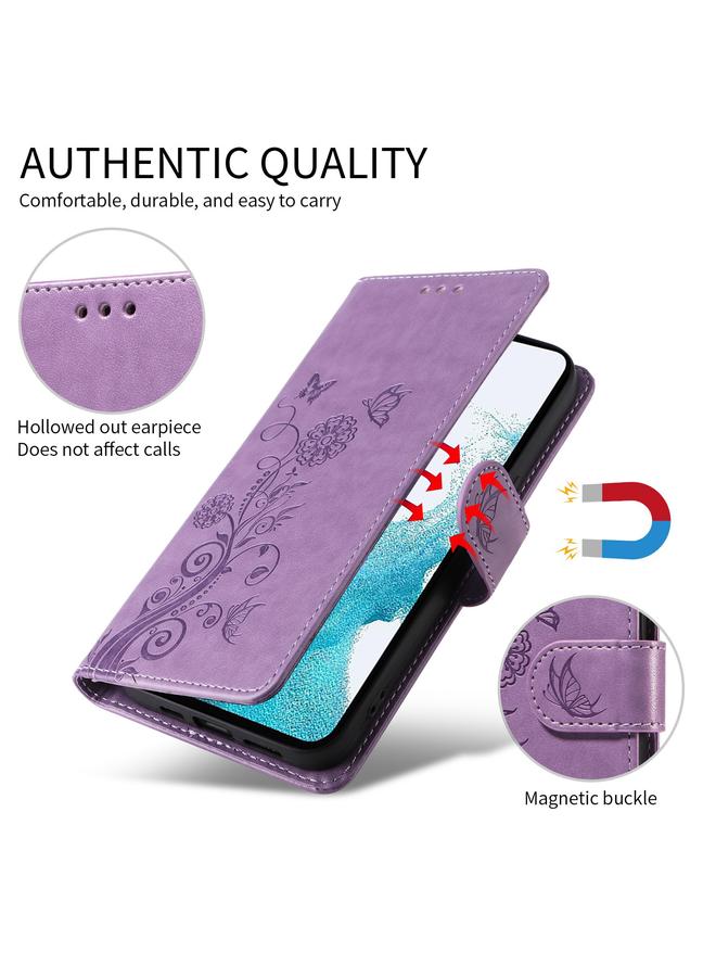 S-TOP Case For OnePlus Nord CE 3 Lite / Nord N30 Embossed Butterfly Flowers Leather Phone Case - Image 5