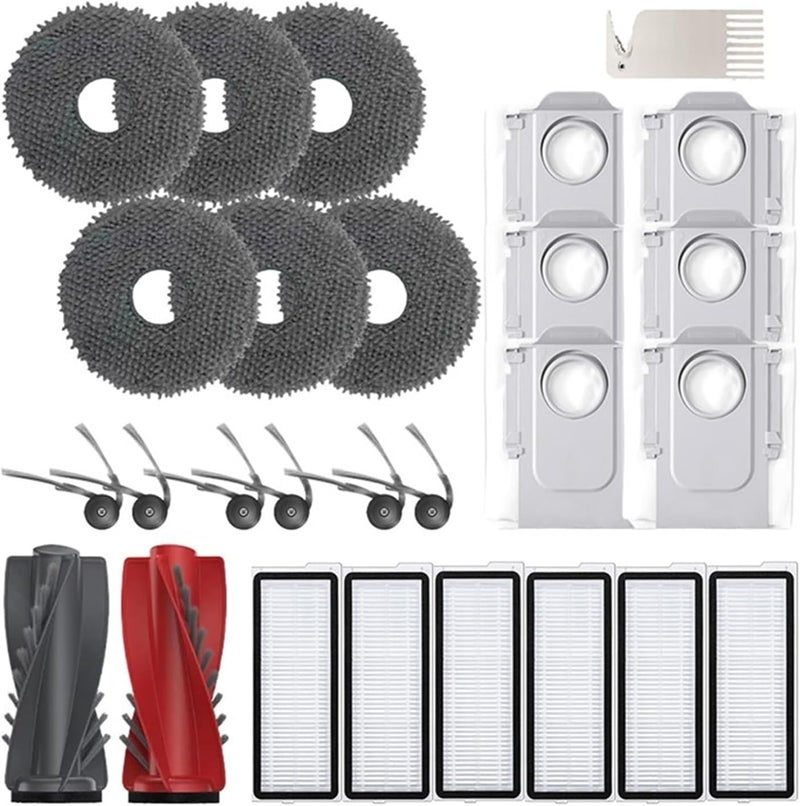 CENXI Accessories Compatible with Roborock, Robot Vacuum Cleaner Qrevo 5AE/Curv/Curvc/Curv S5X 5A1 5XC/Edge Brush Vacuum Cleaner Accessories (Grey -26 pieces) - Image 1