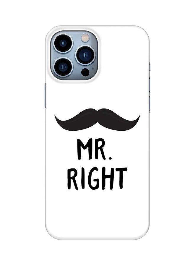 Case for Apple iPhone 14 Pro Max Slim Snap Classic Series Mobile Cover Hard PC Shield Matte Finish Print - Mr. Right