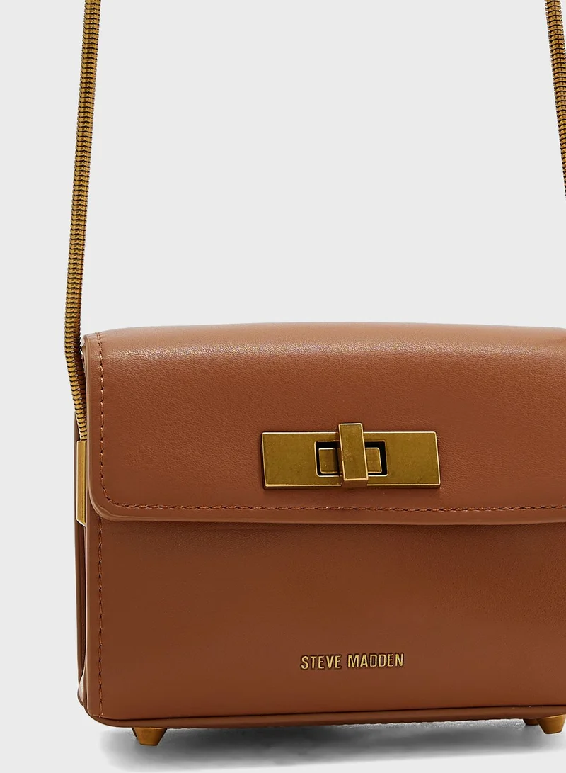STEVE MADDEN Logo Detailed Flap Over Crossbody
