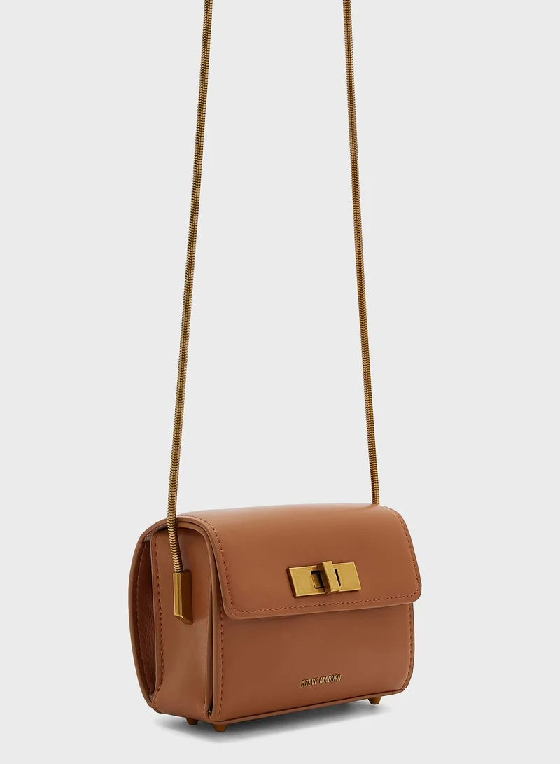 STEVE MADDEN Logo Detailed Flap Over Crossbody