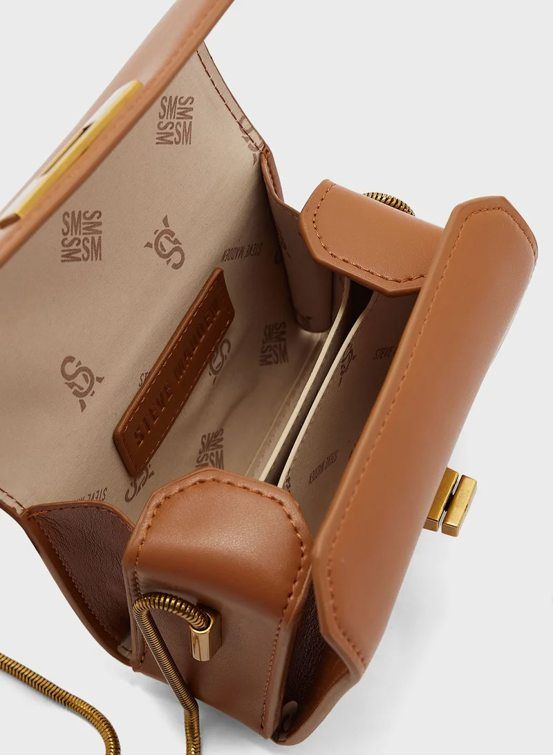 STEVE MADDEN Logo Detailed Flap Over Crossbody