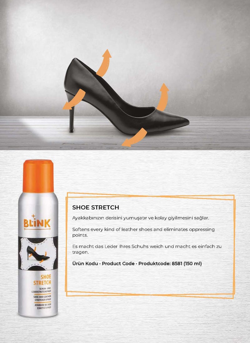 BLINK Shoe Stretch Spray – Leather & Shoe Stretching Solution – Instant Fit & Comfort - Image 1
