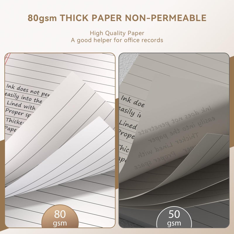 Nichela 5" x 8" Note Pads 6 Pack of Legal Pads Narrow Ruled Notepad with Perforated Notepads 30 Sheets Small Writing Pads 21lb Legal Pad Quality Paper Ideal for Home, Office, or School Use - Image 4