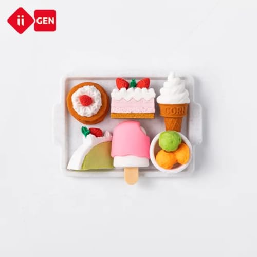 DEOXY Fast Food Eraser, Stylish, Set for Return Gift, Stationary Set, Rubber Eraser for Kids, Rubber for Kids (YZ1801) - Image 2