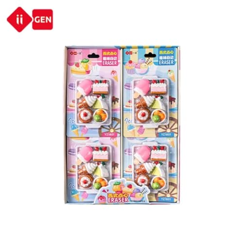 DEOXY Fast Food Eraser, Stylish, Set for Return Gift, Stationary Set, Rubber Eraser for Kids, Rubber for Kids (YZ1801) - Image 5