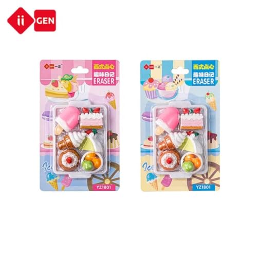 DEOXY Fast Food Eraser, Stylish, Set for Return Gift, Stationary Set, Rubber Eraser for Kids, Rubber for Kids (YZ1801) - Image 4