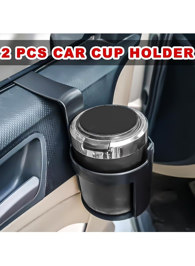 2 PCS Black Cup Holder,Waterproof and Durable,Portable Multifunction,Fit Most Size Mugs,Cup Holders That Fit Most Cars - Image 4