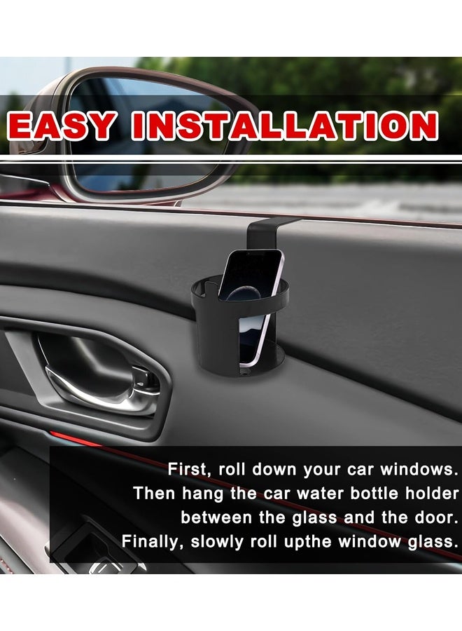 2 PCS Black Cup Holder,Waterproof and Durable,Portable Multifunction,Fit Most Size Mugs,Cup Holders That Fit Most Cars - Image 3