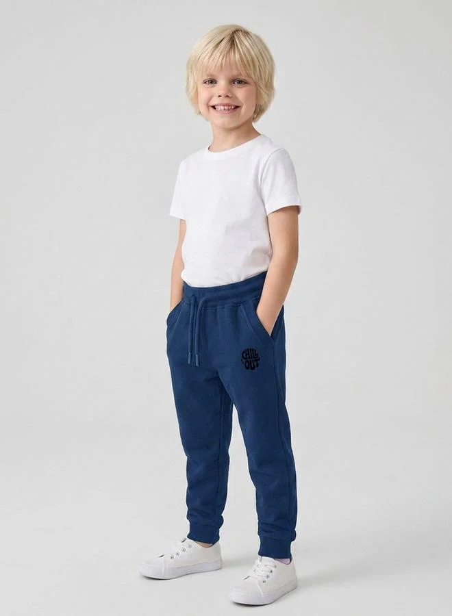 Take Two Boys Plain Drawstring Waist Joggers By  JUNIORLOOM