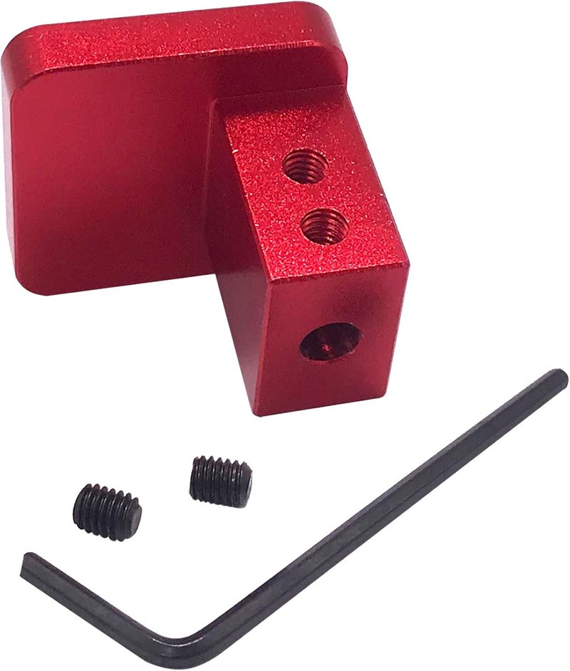 imUfer Hood Latch Release Handle Cable Repair Kit Billet Aluminum for CRV 1997-2006,Element 2003-2011,Ridgeline 2006-2014,Civic 1996-2011(Red) - Image 5