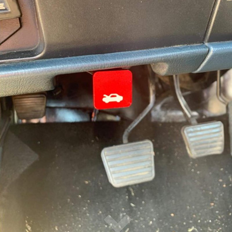 imUfer Hood Latch Release Handle Cable Repair Kit Billet Aluminum for CRV 1997-2006,Element 2003-2011,Ridgeline 2006-2014,Civic 1996-2011(Red) - Image 2