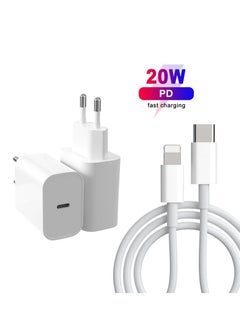 20W USB-C Charger with Power Delivery, Ultra-Compact Fast Charge Type-C Wall Adapter with USB-C Power Delivery for iPhone 12/12 Mini/12 Pro/12 Pro Max, iPad Pro, PowerPort20PD