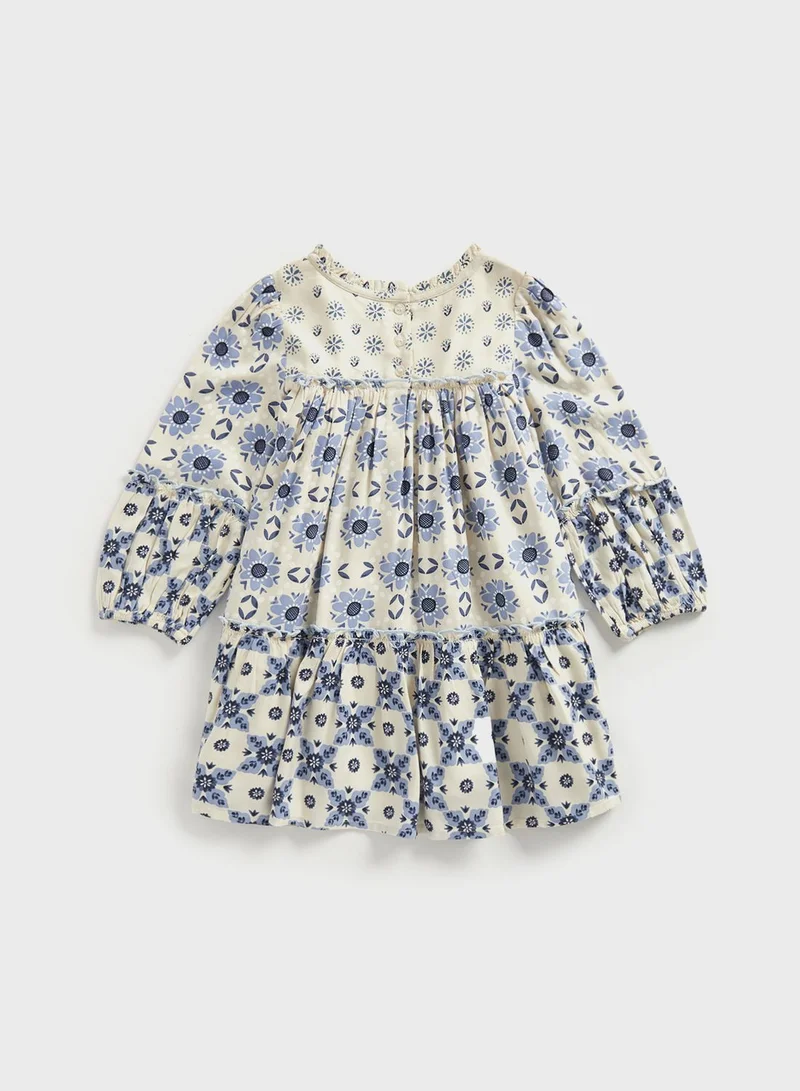 mothercare Kids Aop Tiered Midi Dress