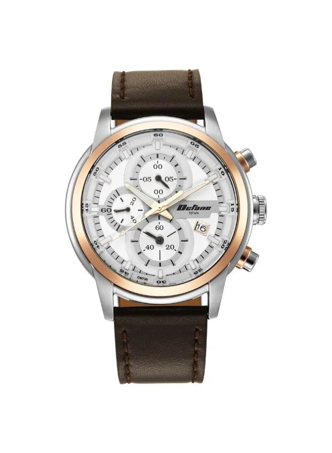 تيتان Men's Stainless Steel Analog Watch 90086KL02 - 46 mm