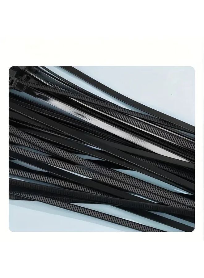 600pcs Self Locking Black Cable Ties 7 87 Inches for Home Office and Outdoor Use - Image 4