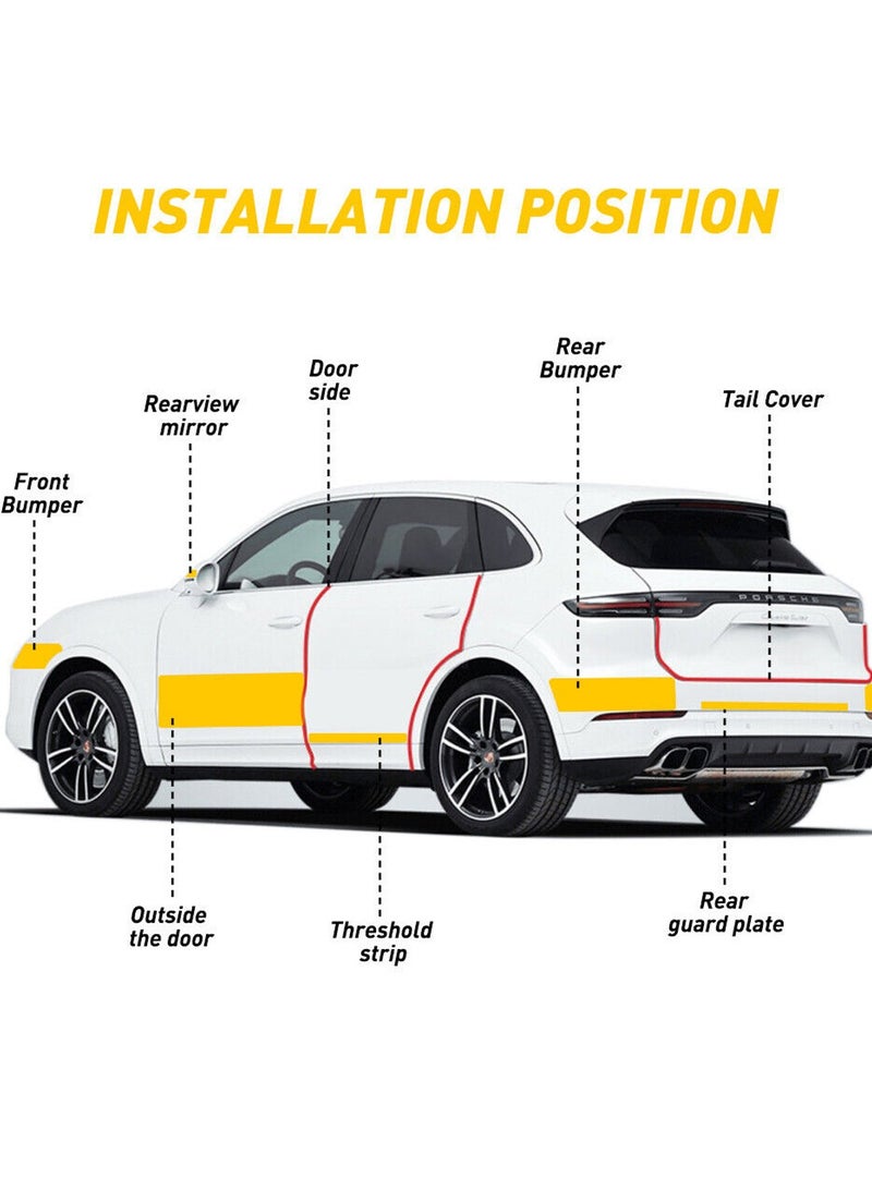 FAJ 10CM Nano Sticker Carbon fiber patterned nano Sticker For car, Heat Resistant And Waterproof Car Protection Film K5D - Image 3