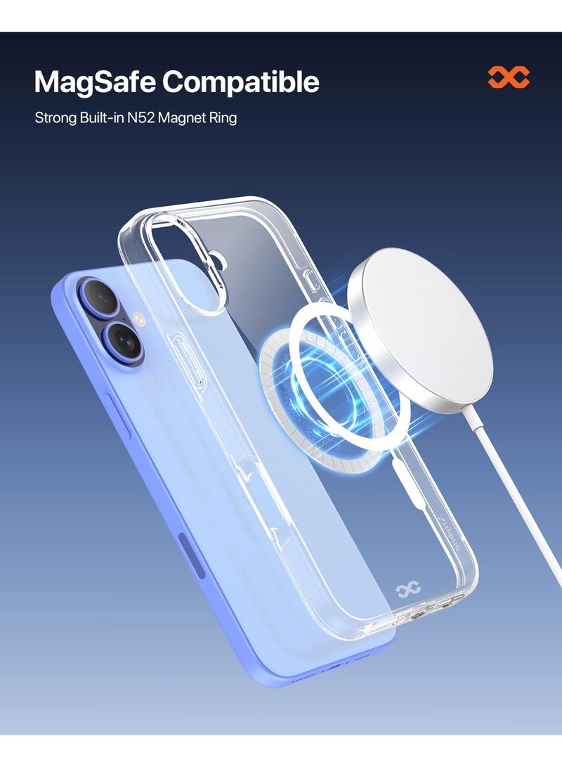 INFINYTY iPhone 17 Premium Clear Case - Zepho (Transparent), MagSafe Compatible, 12ft Mil. Grade Drop-Tested, Crystal Clear Transparency, Effective Anti-Yellowing Technology, Hybrid Material, Shock-Absorbing Bumpers, Scratch-Resistant, Raised Edges - Image 4