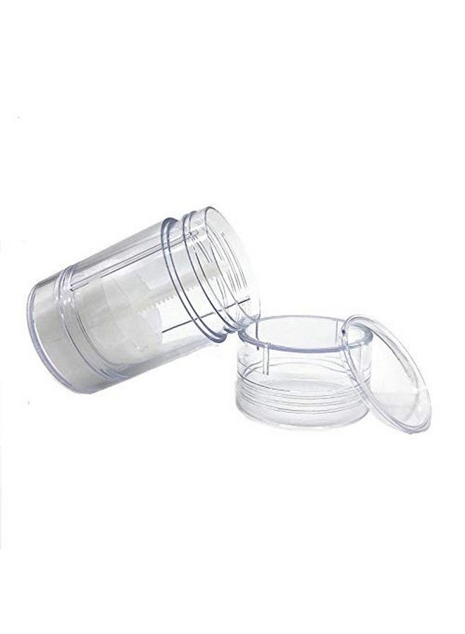 ConStore 3Pcs Round Shape Bottom Filling Stick Deodorant Container Empty Reusable Deodorant Bottles Clear Twist Up Stick Tube (75Ml) - Image 2