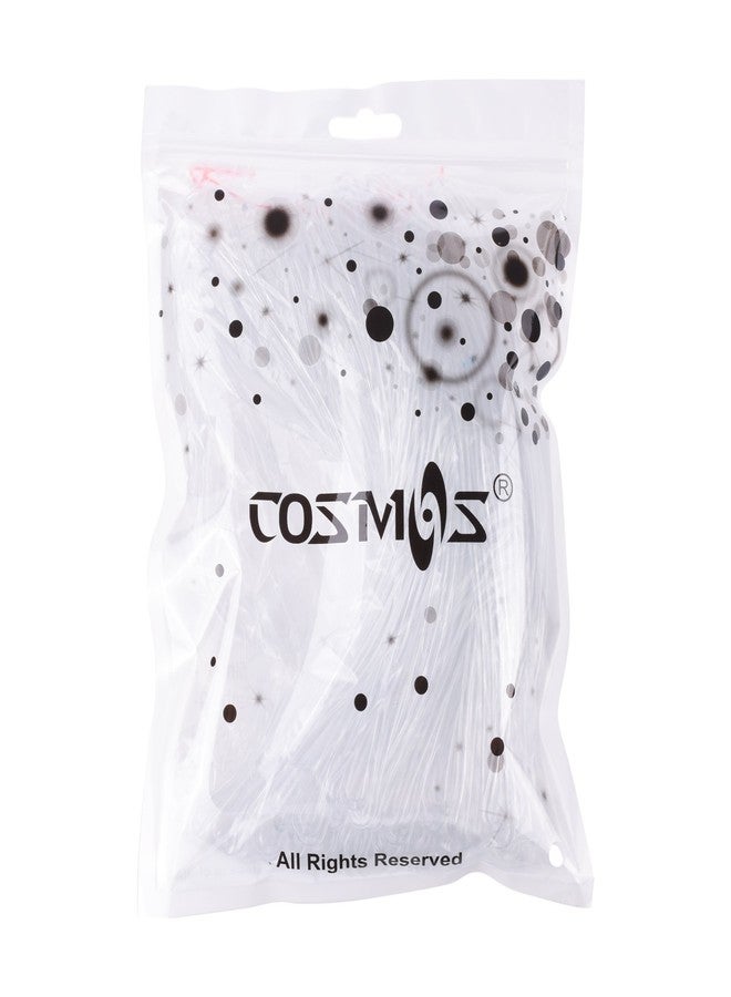 CM Cosmos 100 Pieces 6.75 inch Clear Plastic Travel Luggage Tag Loops Straps for Luggage Bag ID Tag - Image 4
