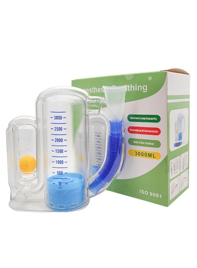general Respiratory trainer, spirometry training, pulmonary function exercise, surgical rehabilitation, single-ball respirator 3000ml  - Image 1