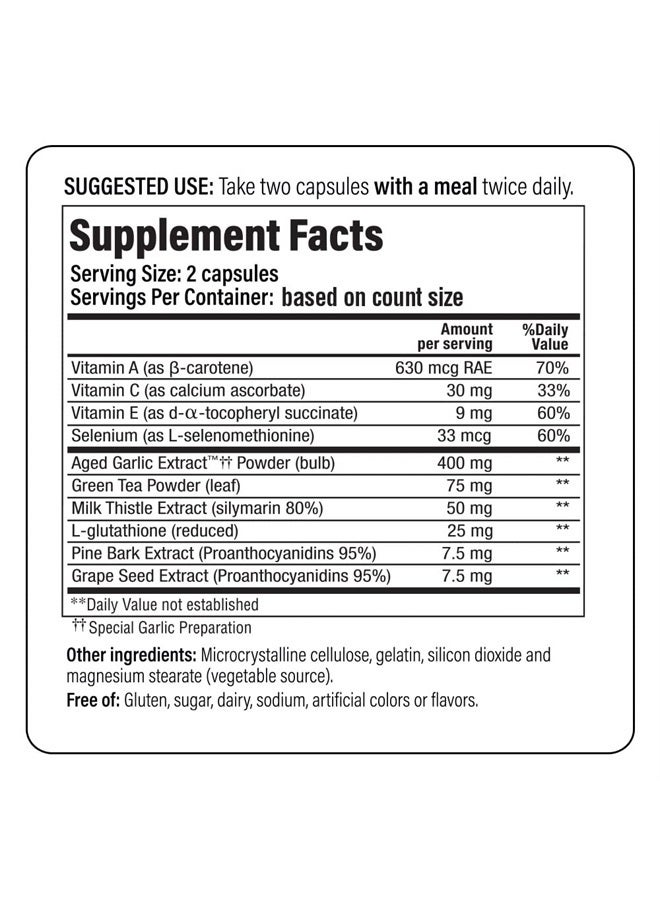 kyolic Aged Garlic Extract Formula 105, Detox and Anti-Aging, 100 Capsules (Packaging May Vary) - Image 4