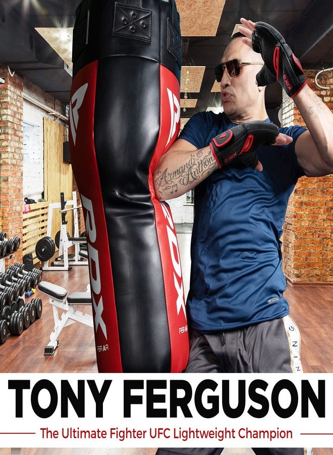 ار دي اكس قفازات RDX MMA للتدريب على المصارعة، قفازات فنون قتالية منحنية مسبقًا، راحة يد جيدة التهوية، للرجال والنساء، مصنوعة من جلد مايا، مناسبة لرياضات القتال في الأقفاص، والملاكمة، والتدريب على رياضات القتال، والملاكمة التايلاندية، وكيس اللكم، والكيك بوكسينغ. - Image 5