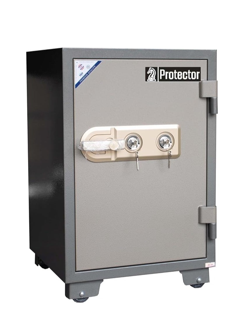 Protector Protecter Safe PT77K Fireproof Safe - Home & Office Security Anti-Theft Safe with Adjustable Shelf, Double Lock Side with Lockable Inner Drawer (H77 x W50 x D50 cm, 140 kg) - Made in Vietnam  - Image 1