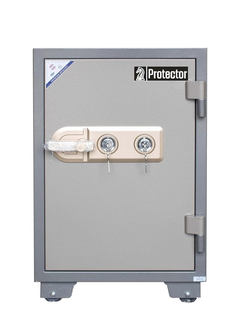 Protector Protecter Safe PT77K Fireproof Safe - Home & Office Security Anti-Theft Safe with Adjustable Shelf, Double Lock Side with Lockable Inner Drawer (H77 x W50 x D50 cm, 140 kg) - Made in Vietnam  - Image 2