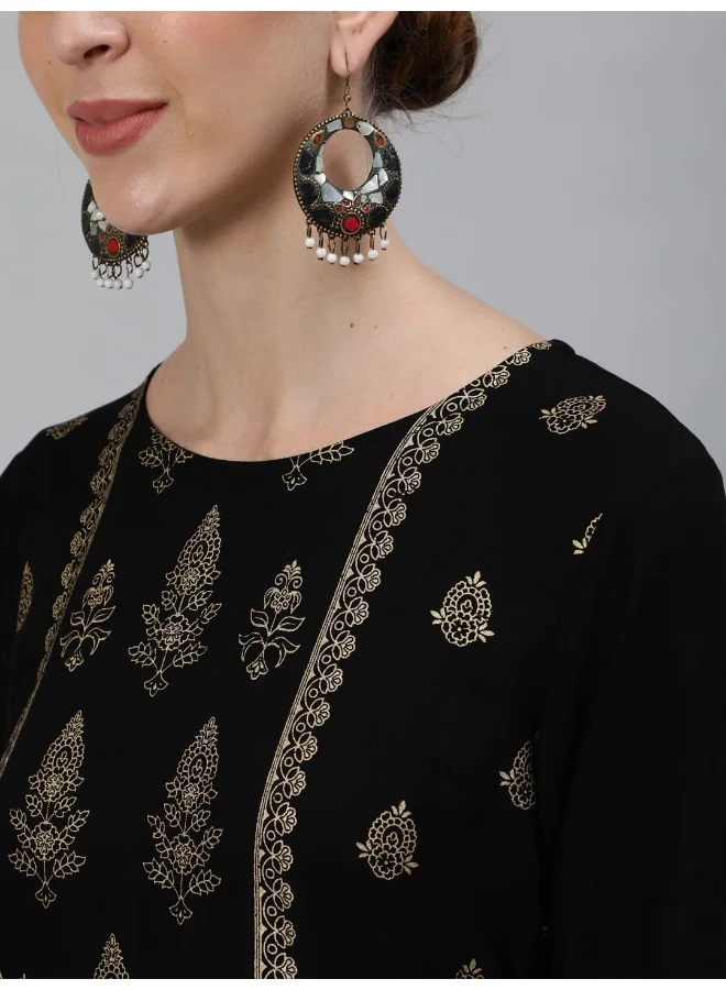 AKS AKS Ethnic Motifs Printed Straight Kurta & Trousers with Dupatta