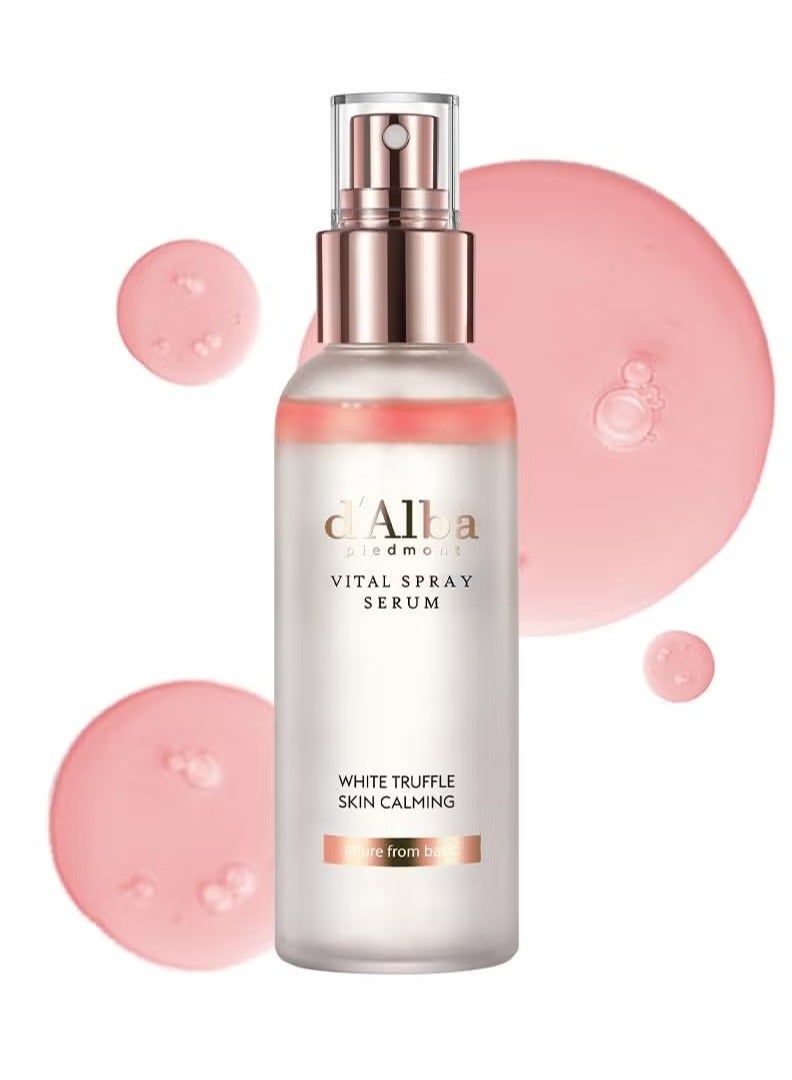 d'alba Piedmont Italian White Truffle Vital Spray Serum, Vegan Skin Care, Calming and Hydrating Facial Mist for Red and Sensitive Skin, Glow Serum, Surfactant Free, All in One, Korean Skin Care - Image 1
