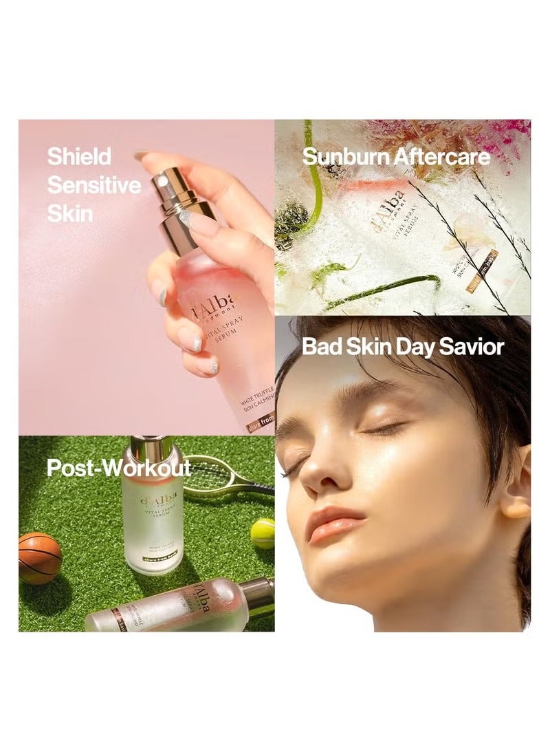 d'alba Piedmont Italian White Truffle Vital Spray Serum, Vegan Skin Care, Calming and Hydrating Facial Mist for Red and Sensitive Skin, Glow Serum, Surfactant Free, All in One, Korean Skin Care - Image 3