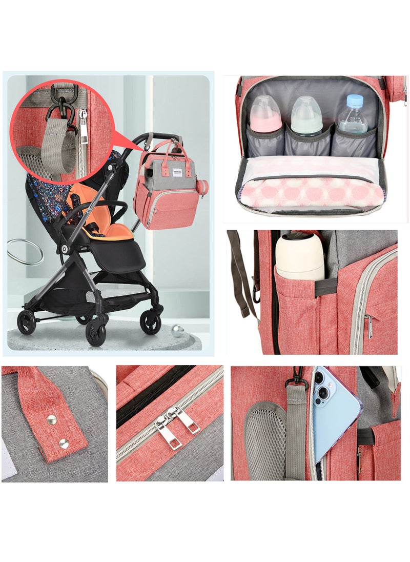 Generic - Diaper Bag Backpack, Multifunction Travel Back Pack Maternity Baby Changing Bags, Nappy Bag with Large Capacity Totes with Portable Travel Mommy Bag for Essentials New Born Boy Girl - Image 1