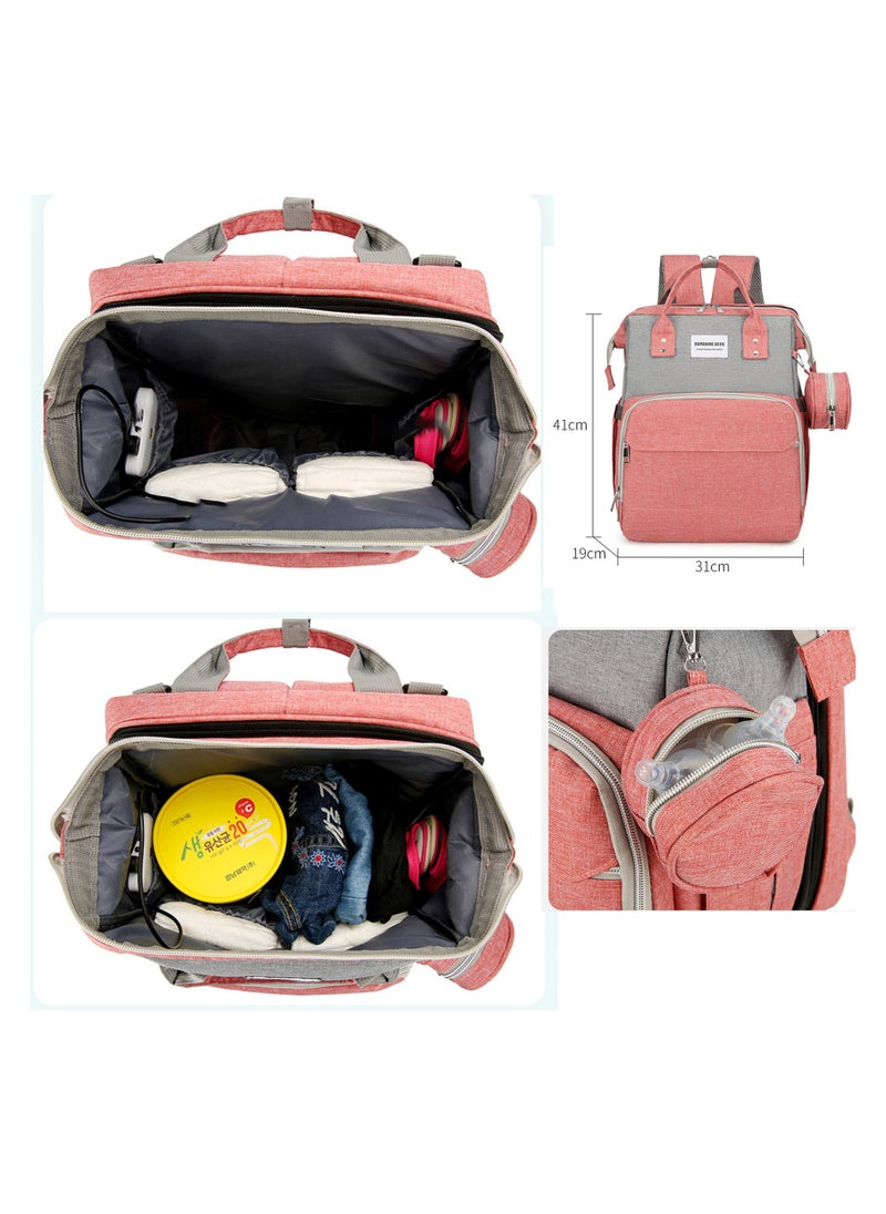 Generic - Diaper Bag Backpack, Multifunction Travel Back Pack Maternity Baby Changing Bags, Nappy Bag with Large Capacity Totes with Portable Travel Mommy Bag for Essentials New Born Boy Girl - Image 1