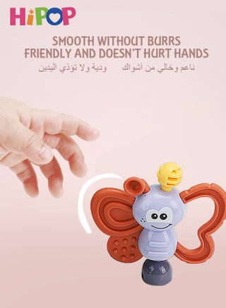 11pcs Baby Rattle Toy, Infant Teething Toys, Grab and Spin Rattles Sensory Toy Set, Food Grade Silicone Material, Baby Toys Gift for Babies 0-12-24 Months Boys Girls, Early Educational Toy Set. - view 5
