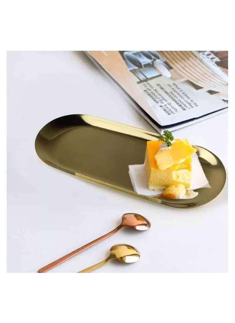3 Gold Rectangular Serving Tray Different Sizes